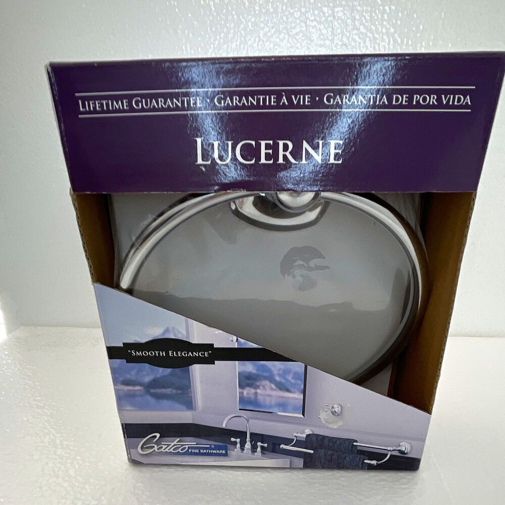 Gatco Lucerne 4612 Chrome Wall Mounted Bathroom Towel Ring